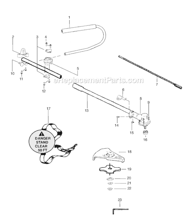 Page A Diagram and Parts List for 4000C Type 3 Weed Eater Brush Cutter